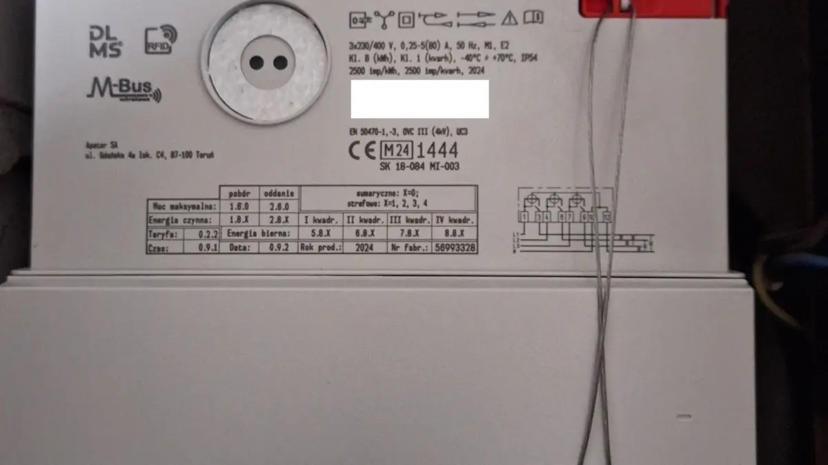 Contatore elettronico dell'energia elettrica