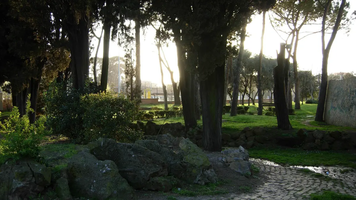 Ingresso di Villa De Sanctis su via Casilina