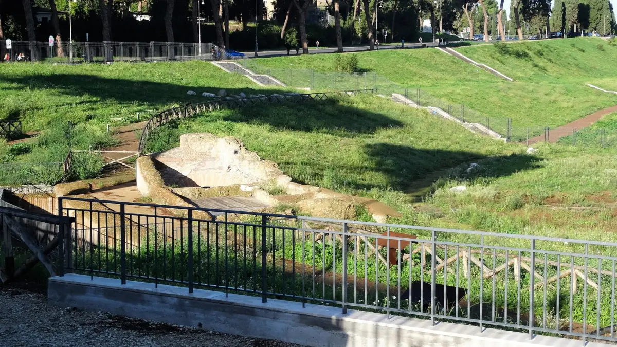 Veduta dell'area del Circo Massimo a Roma