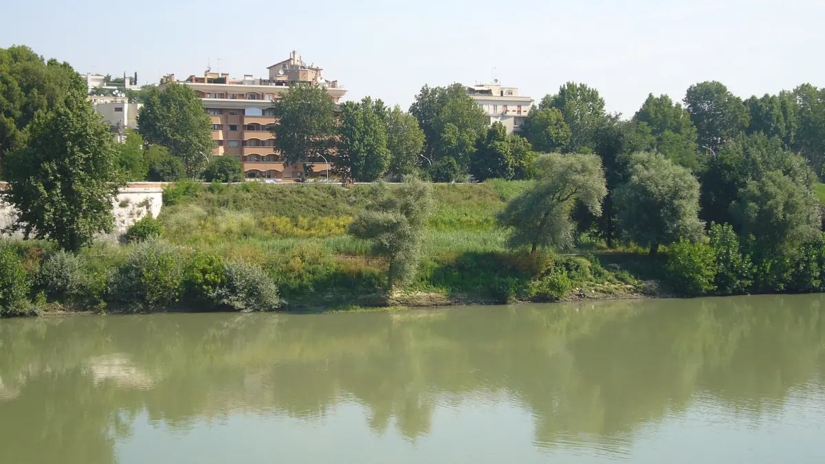 Scorcio del lungotevere Flaminio a Roma