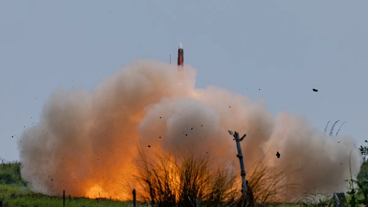 Lancio di un missile del sistema di difesa Patriot