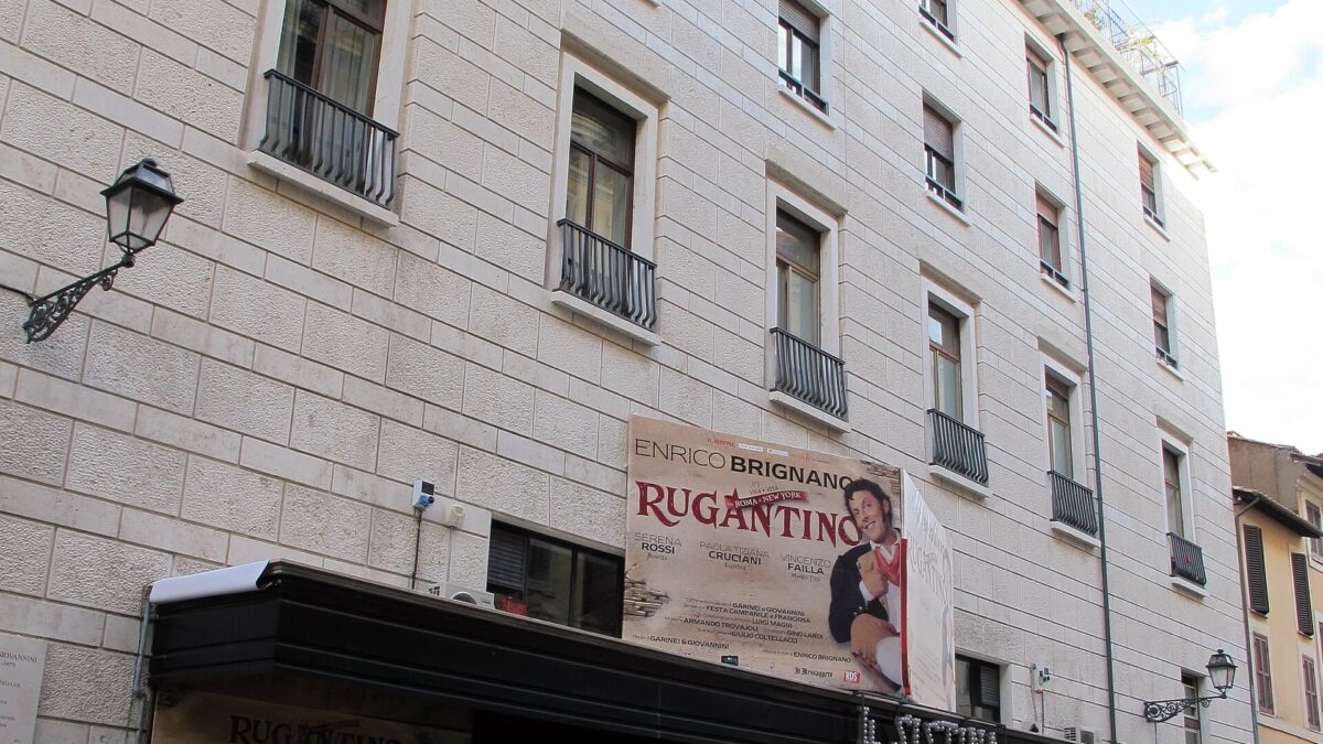 L'esterno del Teatro Sistina a Roma