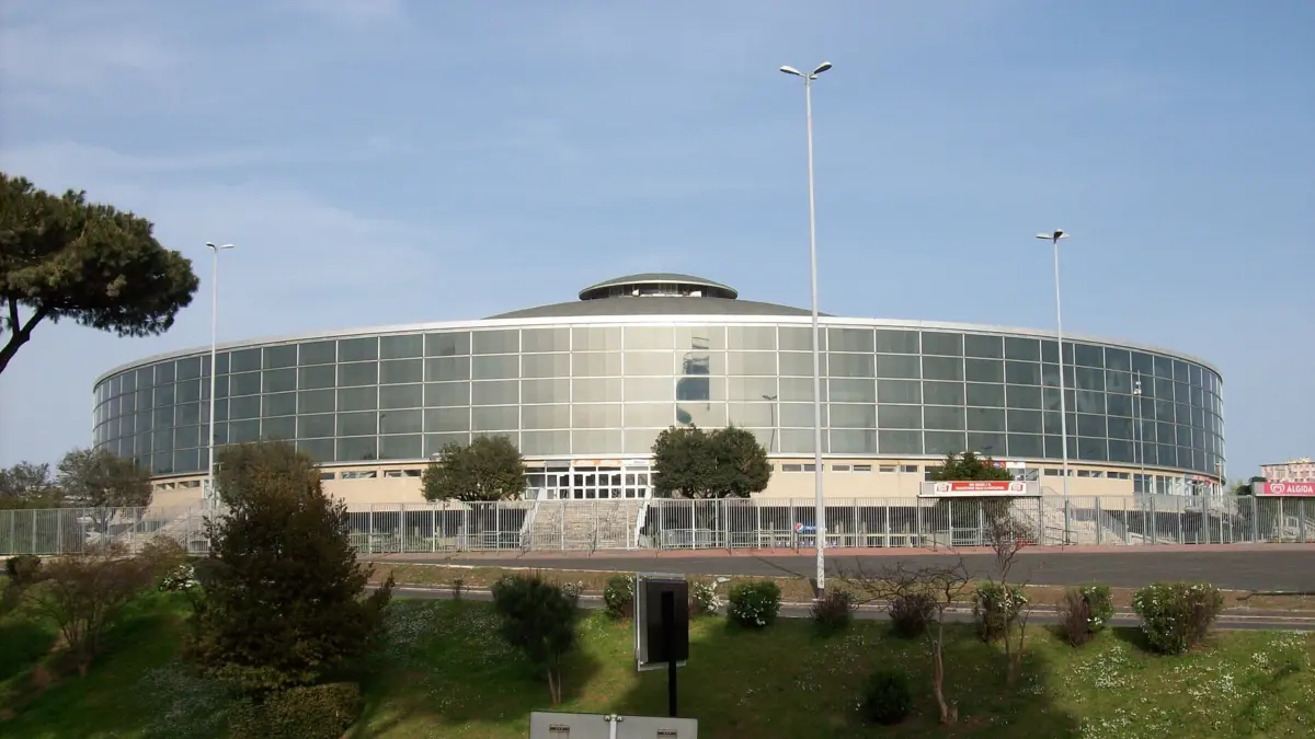 Il Palazzo dello Sport all'EUR a Roma