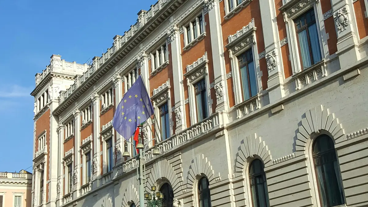 Ingresso della Camera dei Deputati a Roma