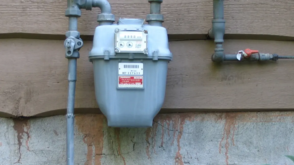 Un contatore del gas per uso domestico
