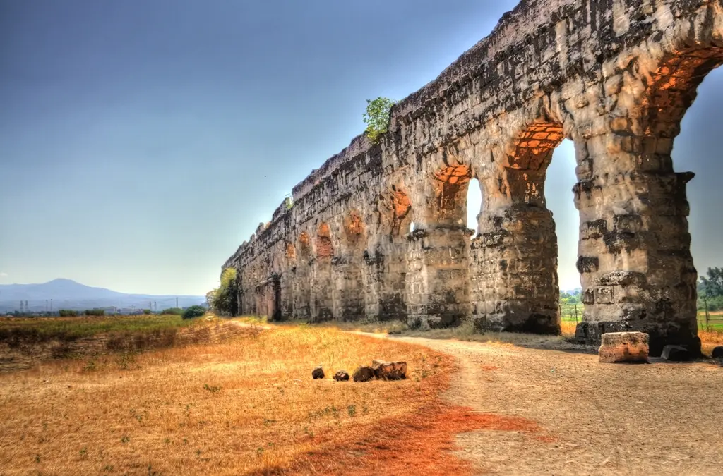 Veduta del Parco degli Acquedotti a Roma