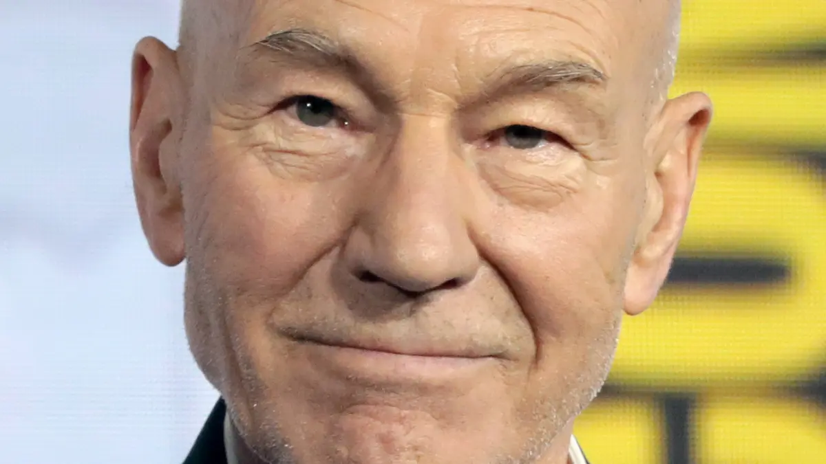 L'attore Sir Patrick Stewart al Comic-Con nel 2019
